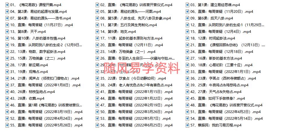 蔡振民 梅花易数视频57集