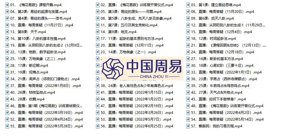 蔡振民 梅花易数视频57集