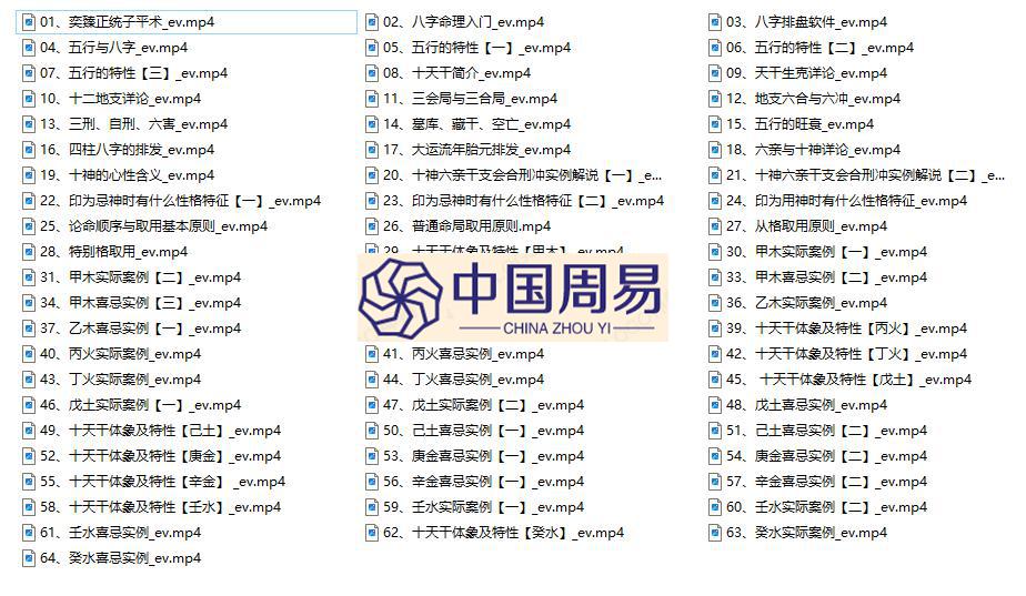 赵奕臻  子平之法精英篇 高级班视频64集