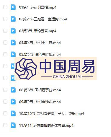 海月  从零开始学面相 视频11集