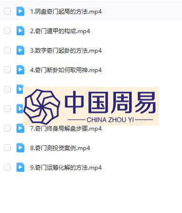 冯嘉铭 阴盘奇门（基础到高阶）视频9集