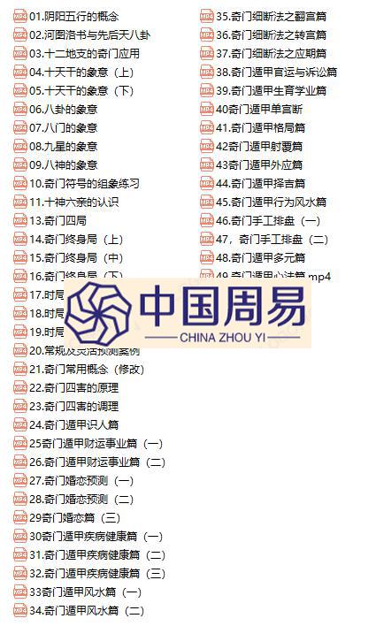 一舟  阴盘奇门传承班视频48集  缺第12集，基础内容  介意勿拍