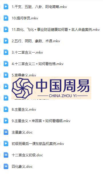 易藏  北派紫微斗数基础15集+进阶24集视频