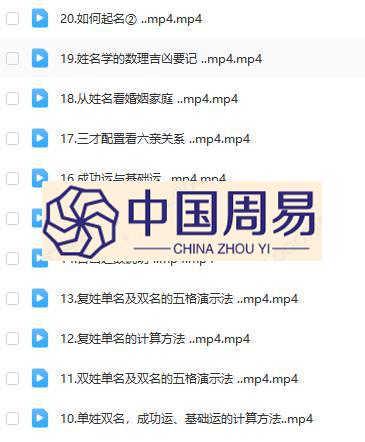 森煜 姓名学视频20集