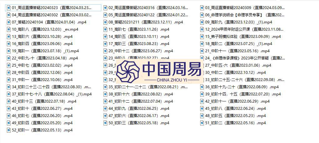 凡焱  22年七政四余视频52集