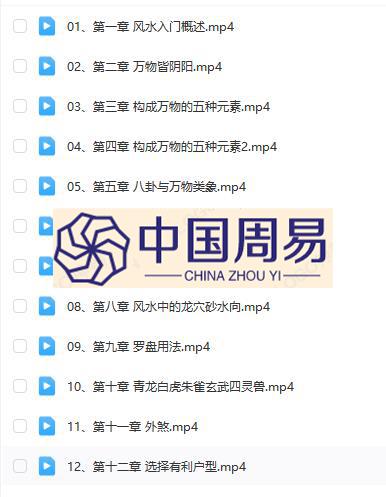 卜宫《一学就会的风水课》视频12集