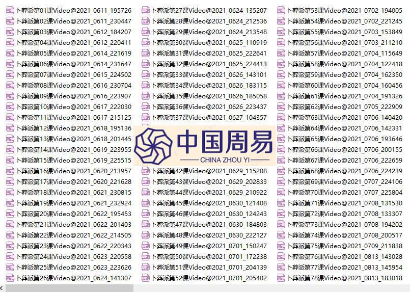 李进 卜葬派六爻139集+2文档  清晰度一般